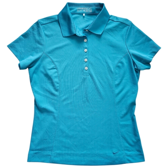 Nike Women's Teal Button Down Shirt - Picture 1 of 4